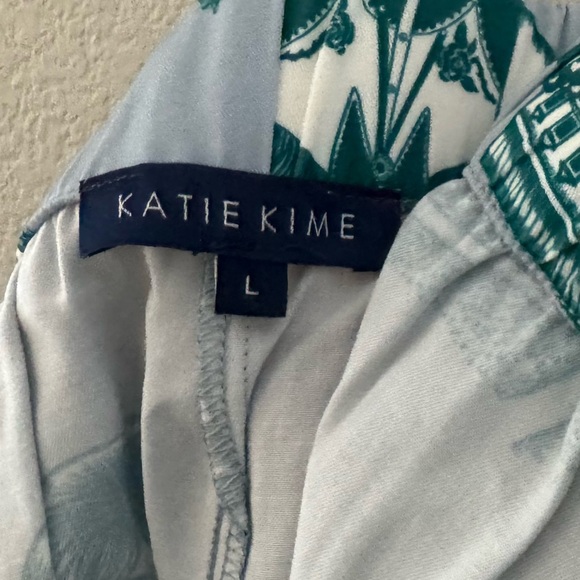 Katie Kime Dallas Toile Pajama Short Set Large Cotton Sleepwear Lounge Classic - Picture 14 of 14